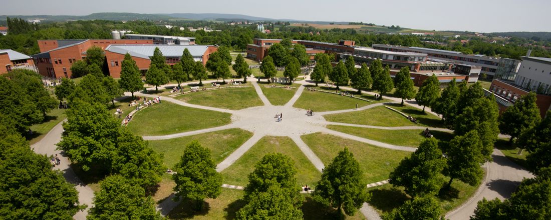 Rondell auf dem Campus der Uni Bayreuth